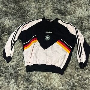 Vintage Size M Adidas Mens Multicolor Germany Football‎ Pullover Sweatshirt